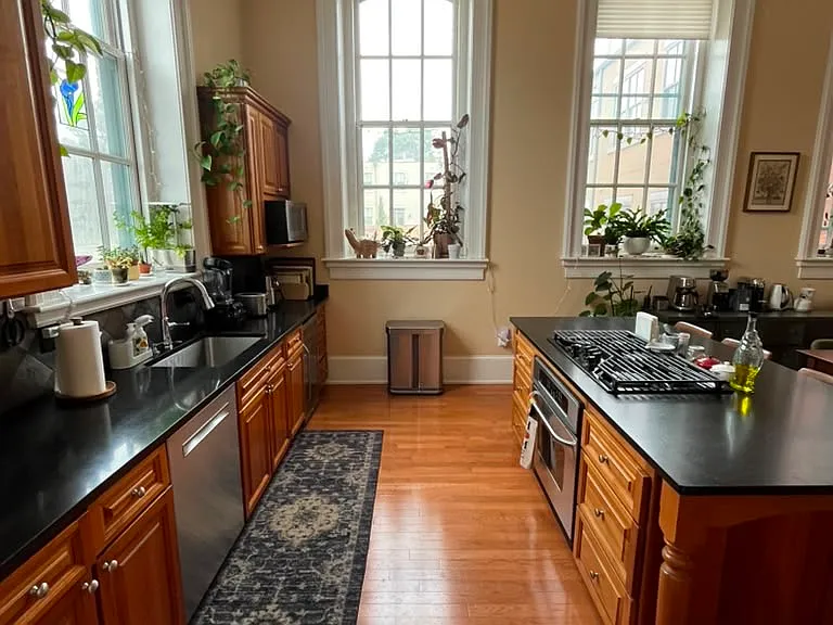 View of kitchen from Master Suite.