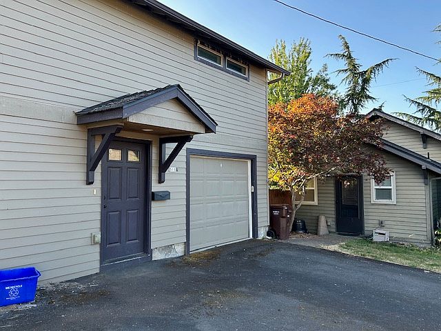 Entry to apt on left (garage is used by owner)