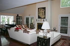 Cathedral Living Room w/Fireplace