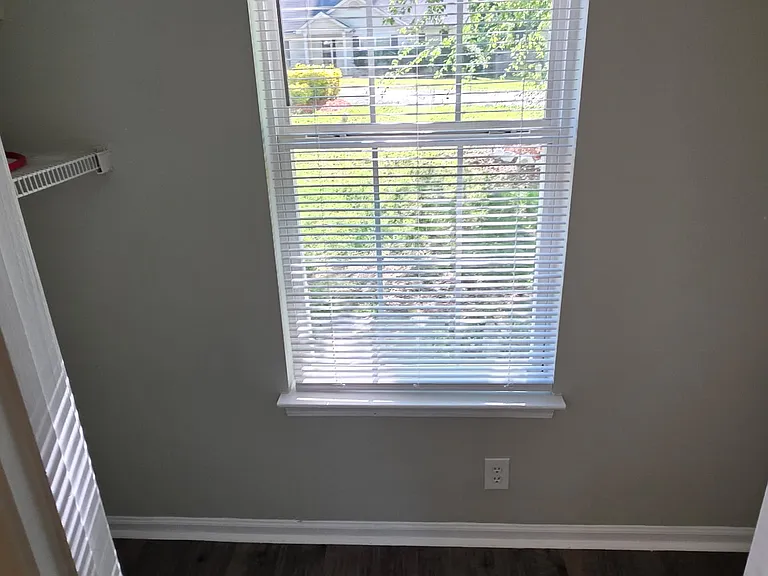 Laundry room through the Guest Bathroom