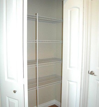 Pantry area off kitchen for extra storage.