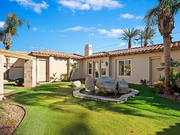 Water feature and Casita 
Courtyard is between Main House and Casita