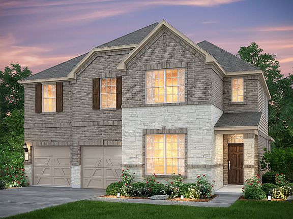 The Beaumont, 2-story new construction home with shutters, shown with Home Exterior C