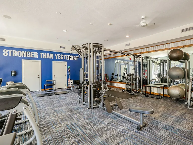 Our fitness center is complete with cardio and weight training equipment
