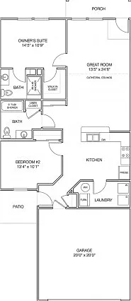 2 BR, 2 BA 2 BR, 2 BA