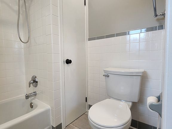 Bathroom with linen closet