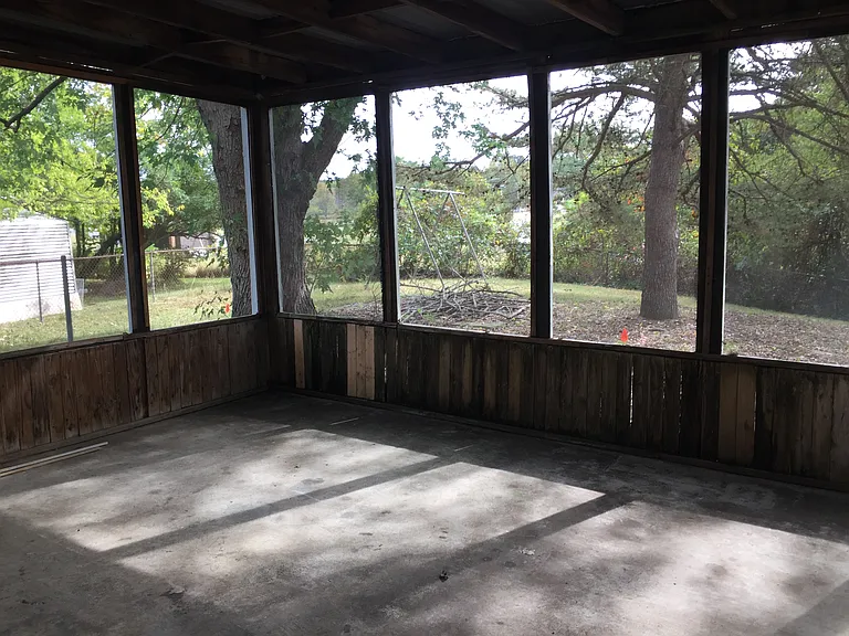 Screened in back porch