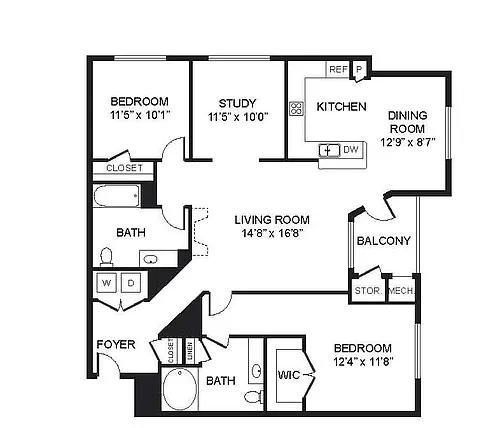 Floor plan B7