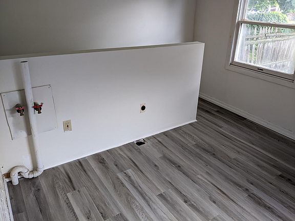 Laundry hook ups and mud room