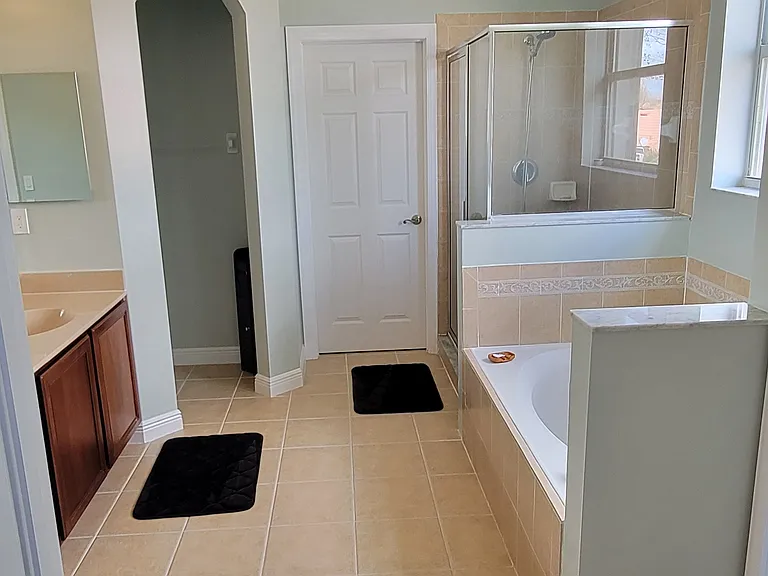 Master Bath with second walk in closet.