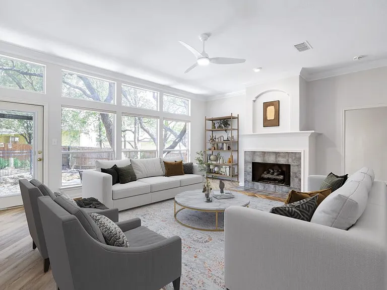Family room (virtually staged)
