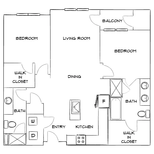 Floor plan Design 2B20