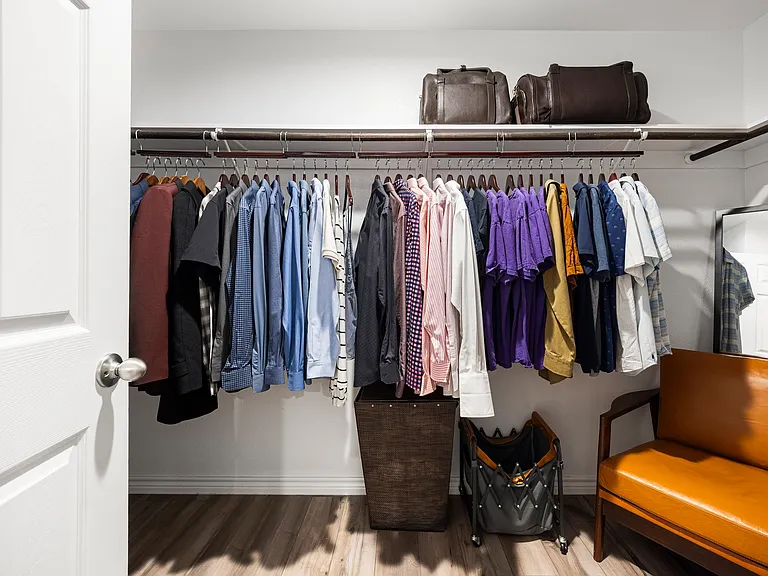 large walk in master closet