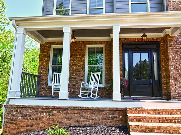 Covered porch with view