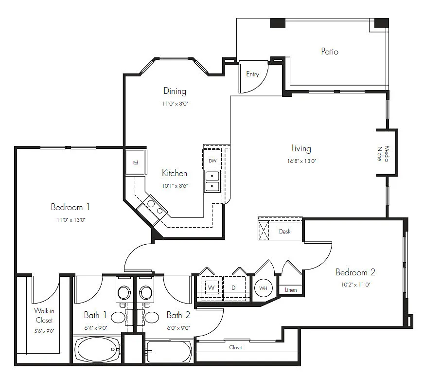 Floor plan 2AD