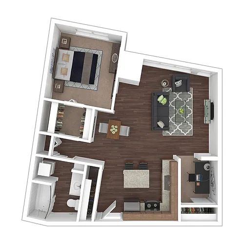 Floor plan 1AA Den