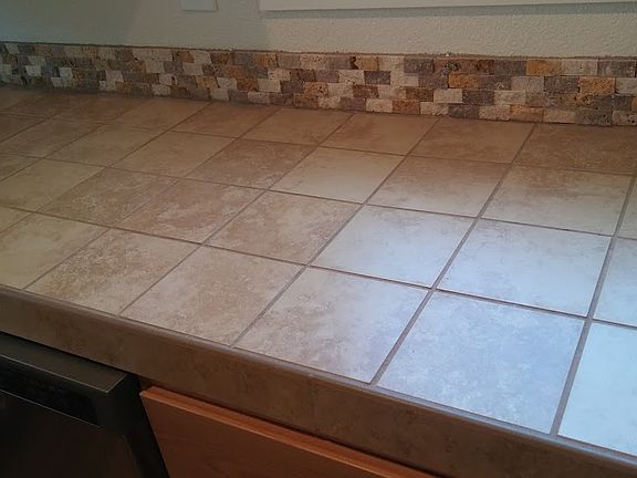 Tile Counter and Backsplash