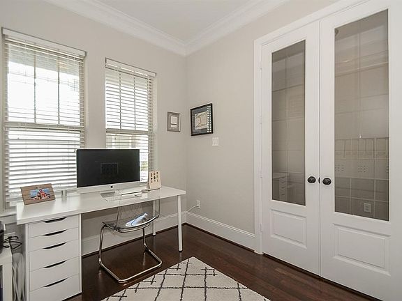 French doors lead into study!