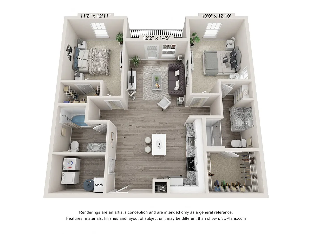 Floor plan 2 bedroom | B1