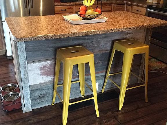 Kitchen Island w/ Barn Board