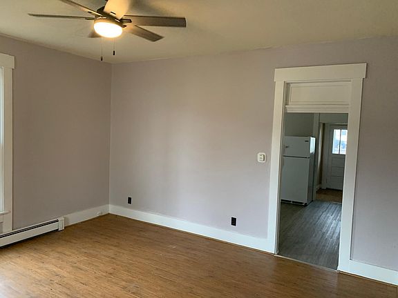 Living room with doorway to the kitchen.