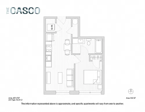 Floor plan The Casco - Peaks Island