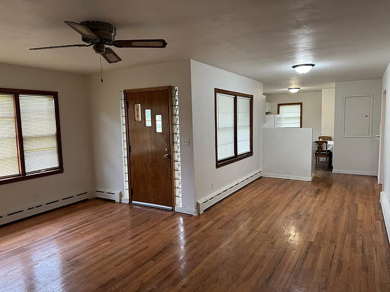 Living room and dining room.