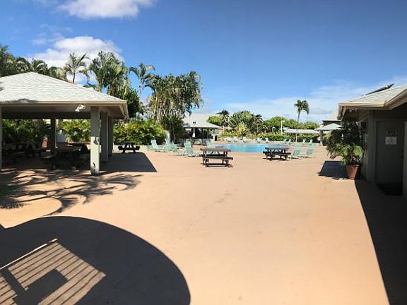 Pool view with party area