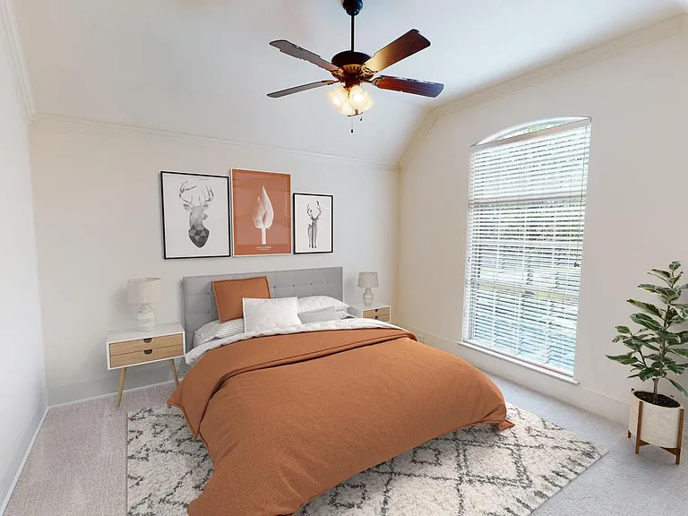 Bedroom 2. This image shows a virtually furnished space. Bedrooms come unfurnished.