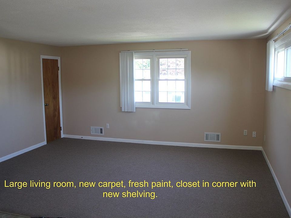 Living room with closet top 
