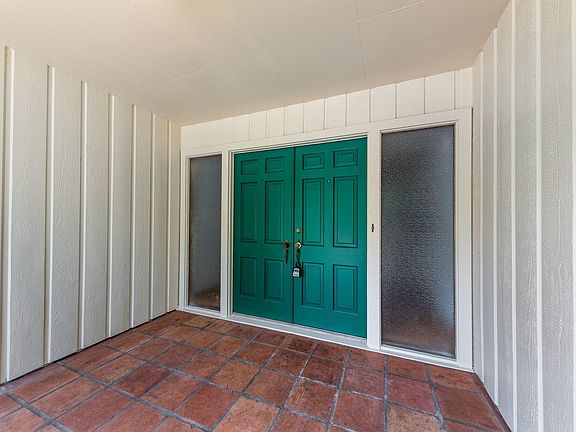 Front door with covered area