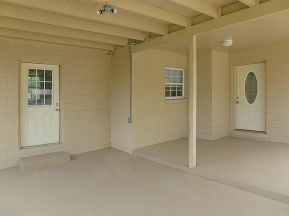 Carport and main entrance