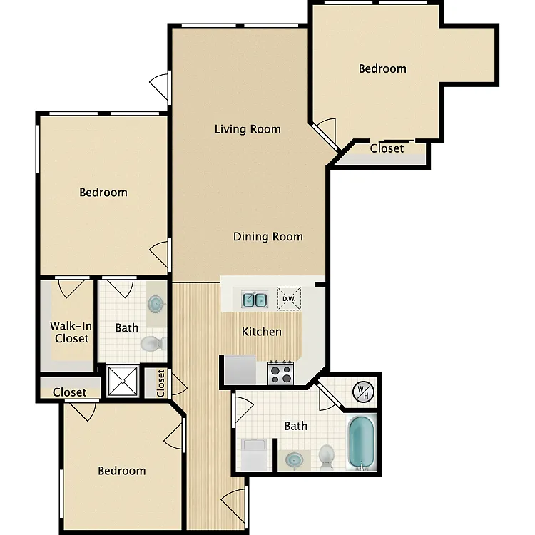 Floor plan Plan D