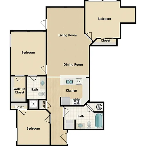Floor plan Plan D