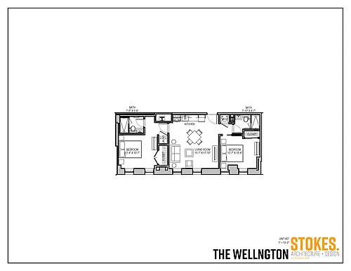 Floor plan TWO BEDROOMS