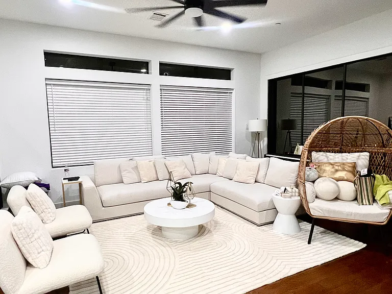 Furnished living room area