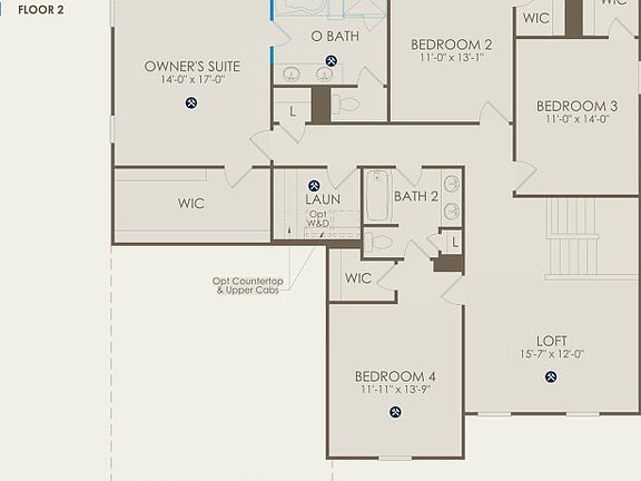 Riverton Floor Plan, Quick Move-in Home, Floor 2