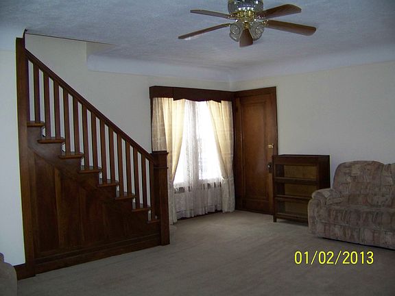 living room/staircase