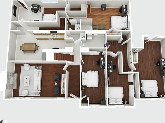 Floor 1 - 3D