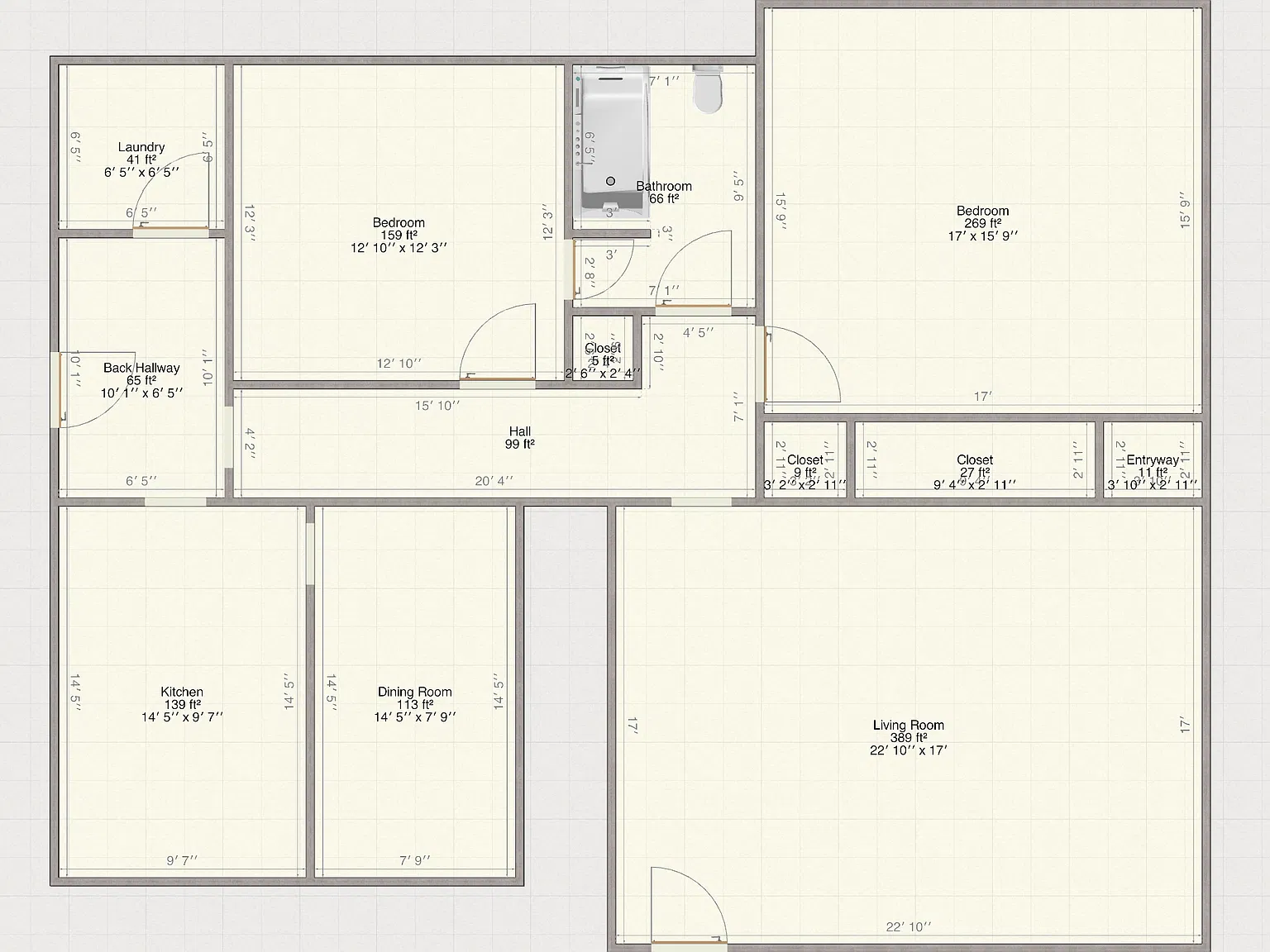2 bed, 1400 sqft, $1,100 — Photo 3