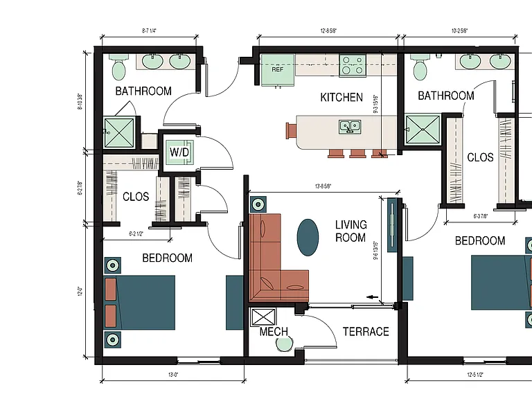 SIX_2D Floor Plans - Dimensions - Montreal SIX_2D Floor Plans - Dimensions - Montreal