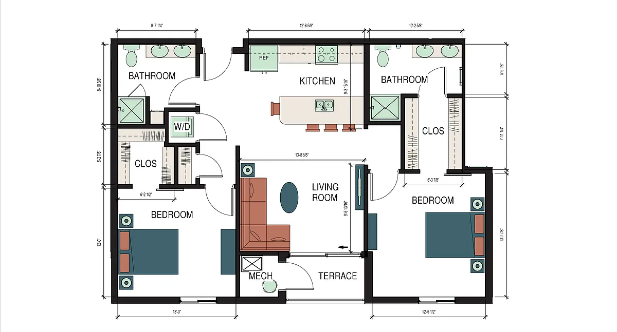 Floor plan Montreal