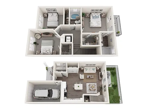 Floor plan 3x2.5 TH