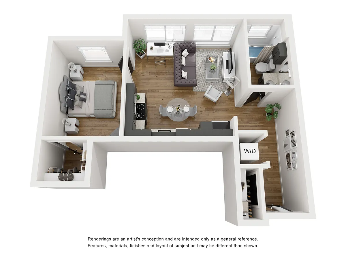 Floor plan Micro 1x1