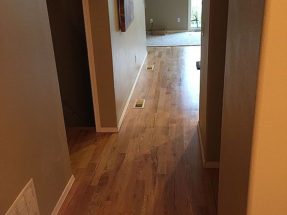 Refinished hardwoods through
