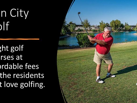 Access to golf courses with affordable fees is available to residents with lease.