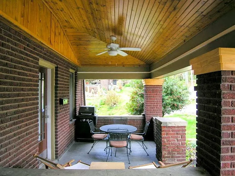 Covered Porch & Fans