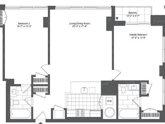 1400 sq ft 2 bedrooms, 2 full en-suite bathrooms, washer/dryer, new appliances, 6 custom closets, Nest thermostat control, Lutron automated blinds and custom curtains. Dedicated parking spot available for an additional fee