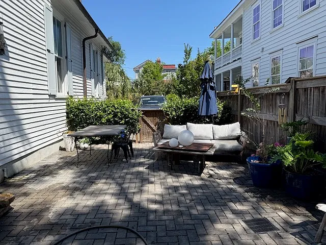 Private patio, Unit A use only.