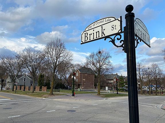 one block from downtown